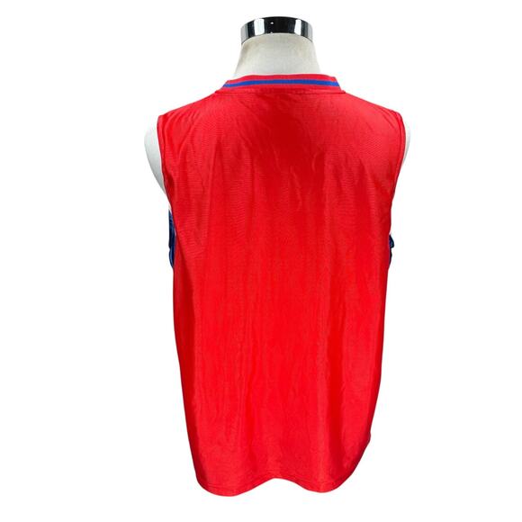 Philadelphia 76ers Reversible Jersey Red White Men’s Medium V-Neck Pullover - Picture 3 of 8